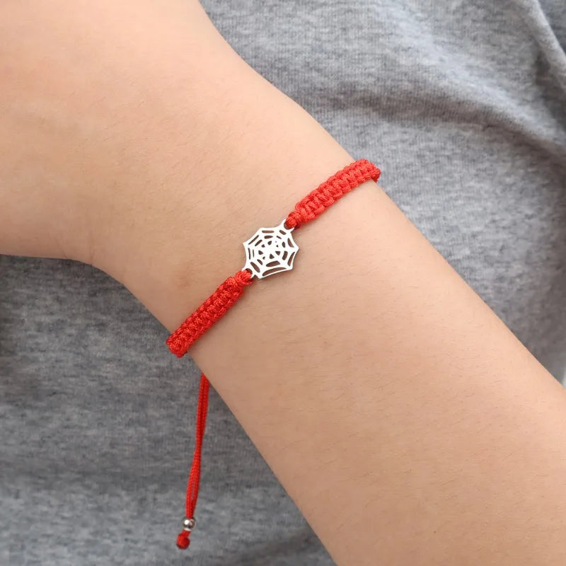 Spider Web Couple Bracelets – Handmade Adjustable Matching Bracelets (2-Piece Set)