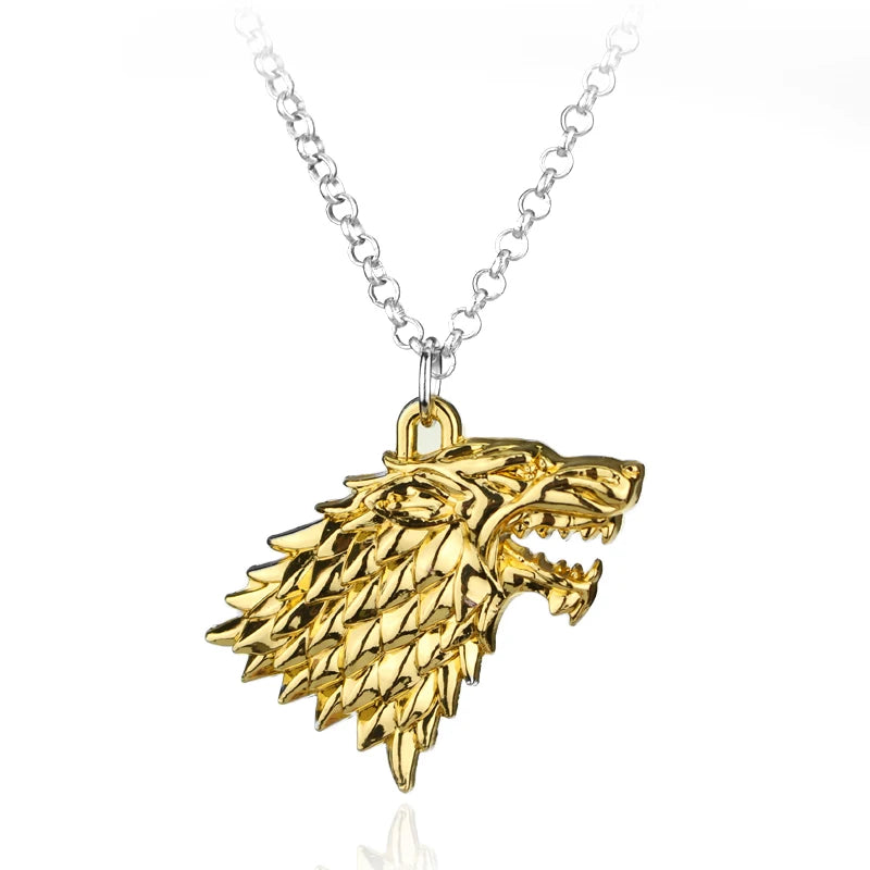 Game of Thrones House Stark Wolf Keychain – “Winter Is Coming” 3D Pendant