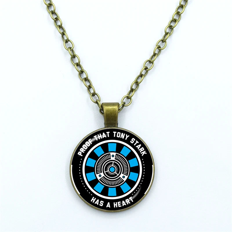 Tony Stark Arc Reactor Necklace – “Proof That Tony Stark Has a Heart” Pendant