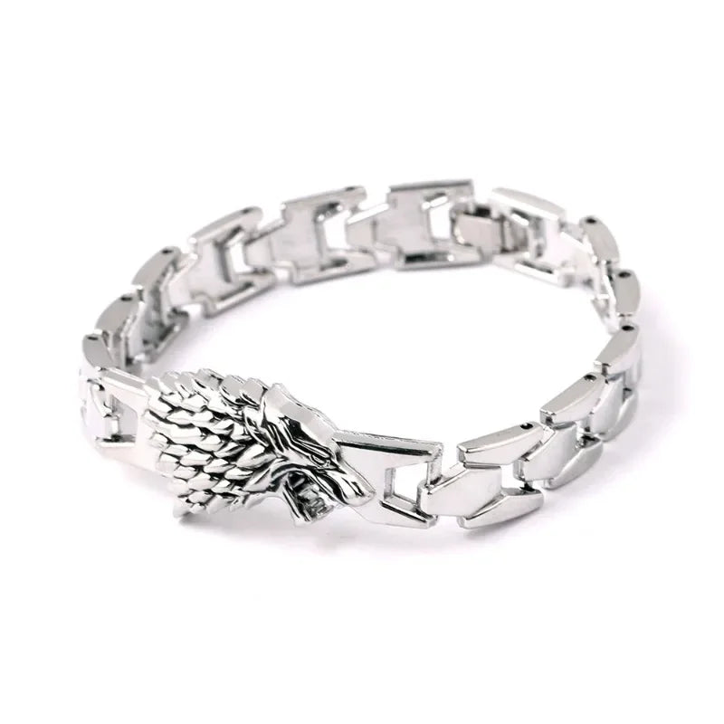 Game of Thrones Stark Wolf Keychain – Alloy Pendant Collectible Souvenir