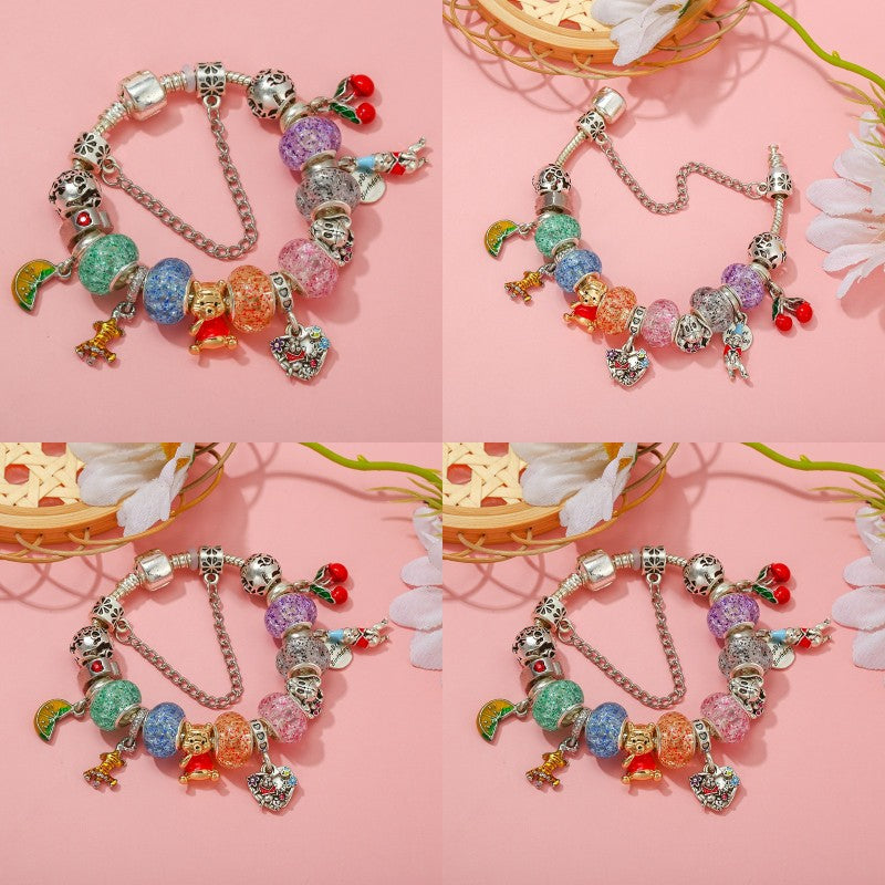 Marvel Spider-Man Charm Bracelet – Mask Clasp & Soaring City Beads