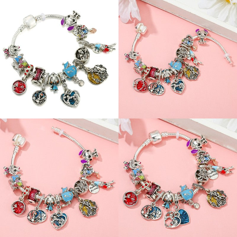 Marvel Spider-Man Charm Bracelet – Mask Clasp & Soaring City Beads