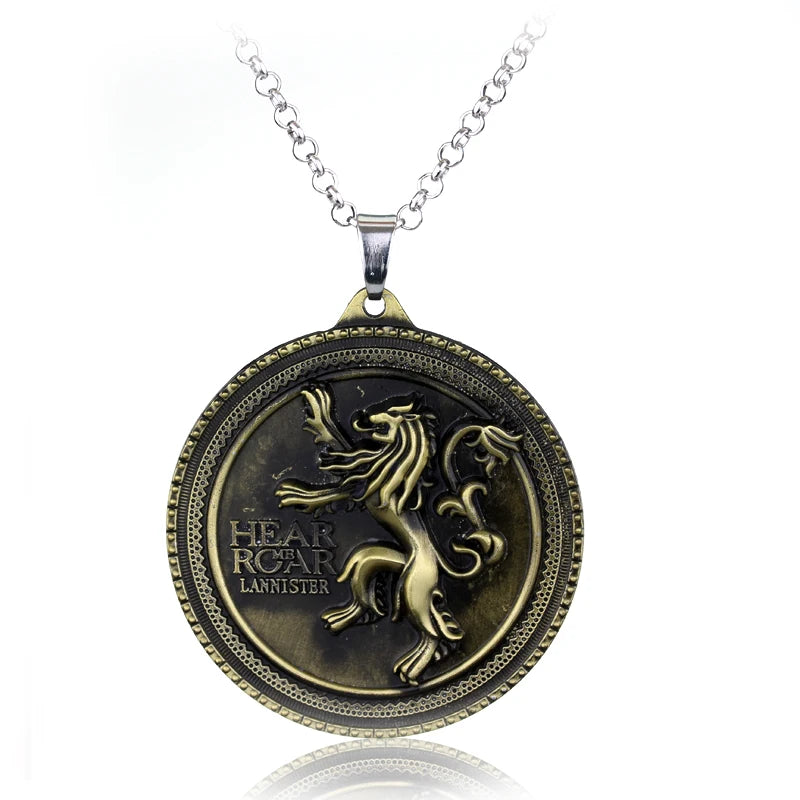 Game of Thrones House Stark Wolf Keychain – “Winter Is Coming” 3D Pendant
