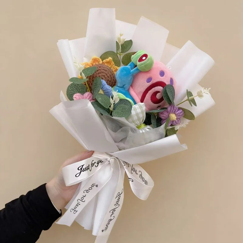 Spider-Man, Stitch & Minions Plush Flower Bouquet – Cute Character Gift