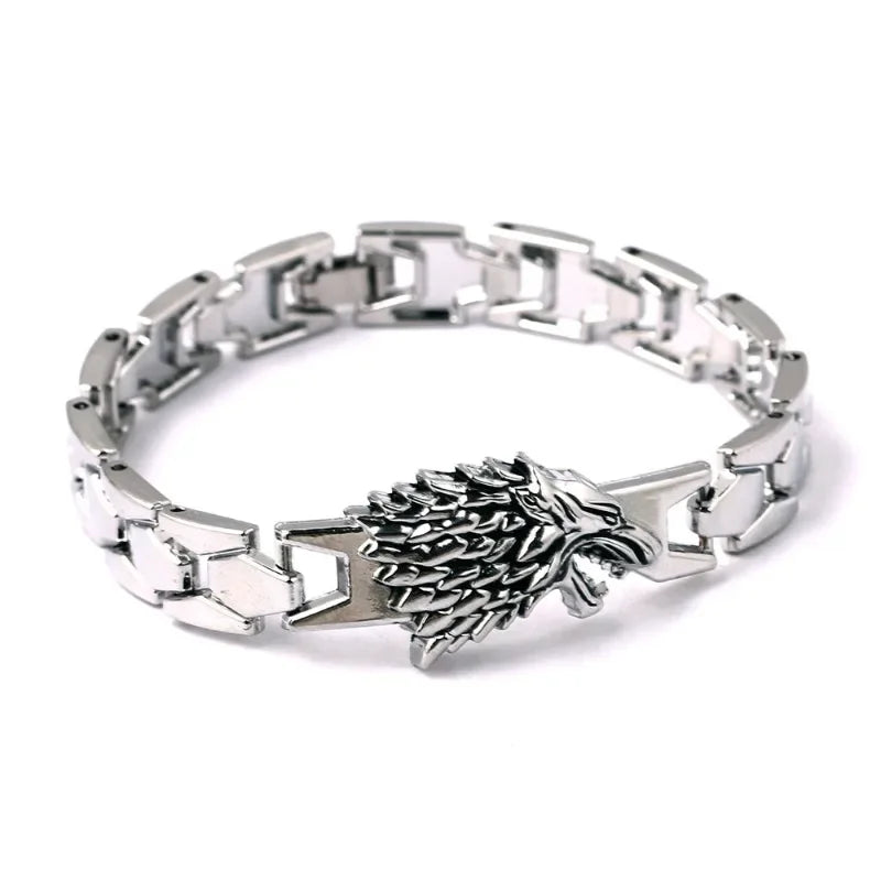 Game of Thrones Stark Wolf Keychain – Alloy Pendant Collectible Souvenir
