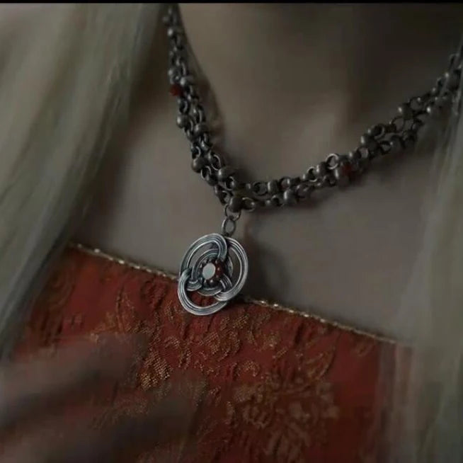 Rhaenyra Targaryen Ruby Chain Necklace – House of the Dragon Jewellery