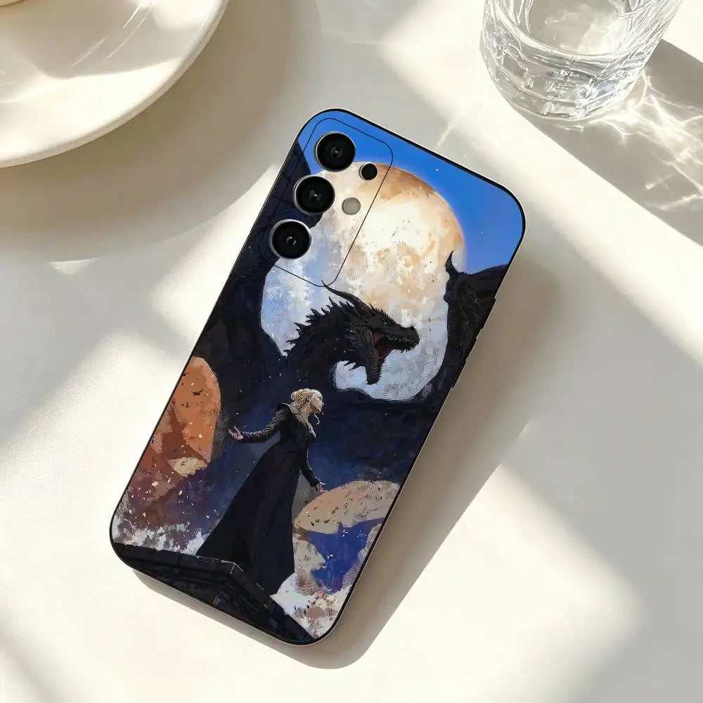 Game of Thrones Samsung Galaxy Case – Soft Silicone Black Phone Cover