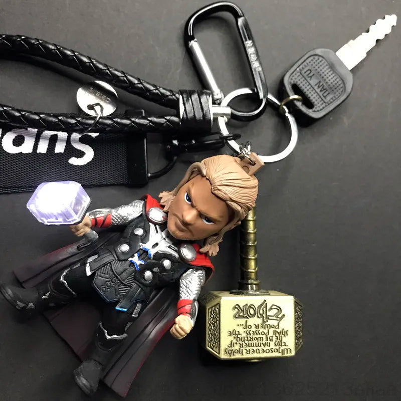 Marvel Superhero Keychain – Iron Man, Captain America & Spider-Man Pendant