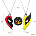 Deadpool & Wolverine Best Friends Keychain – Half-Heart Mask Pendant Set