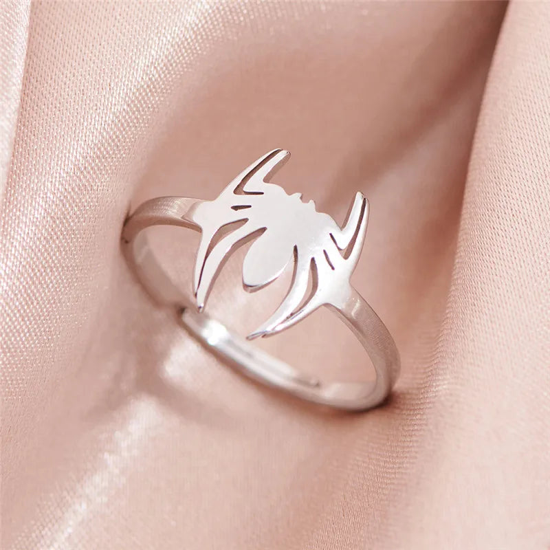 Gothic Spider Ring – Punk Open-Finger Animal Statement Jewelry