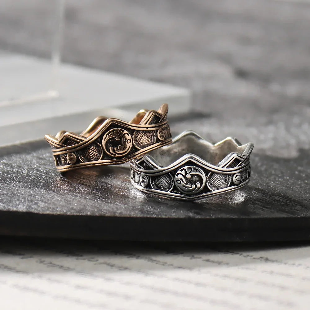 House Targaryen Three-Headed Dragon Ring – Gold Cosplay Jewellery
