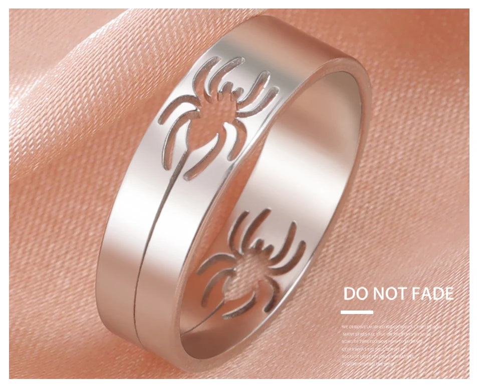 Spider Ring – 6mm Stainless Steel Unisex Punk & Hip-Hop Jewelry