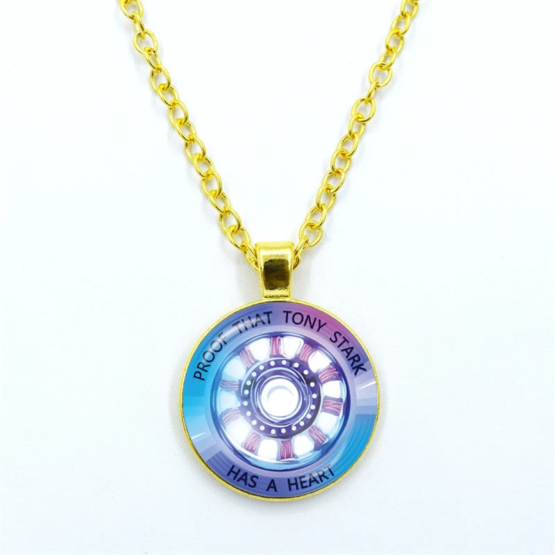 Tony Stark Arc Reactor Necklace – “Proof That Tony Stark Has a Heart” Pendant