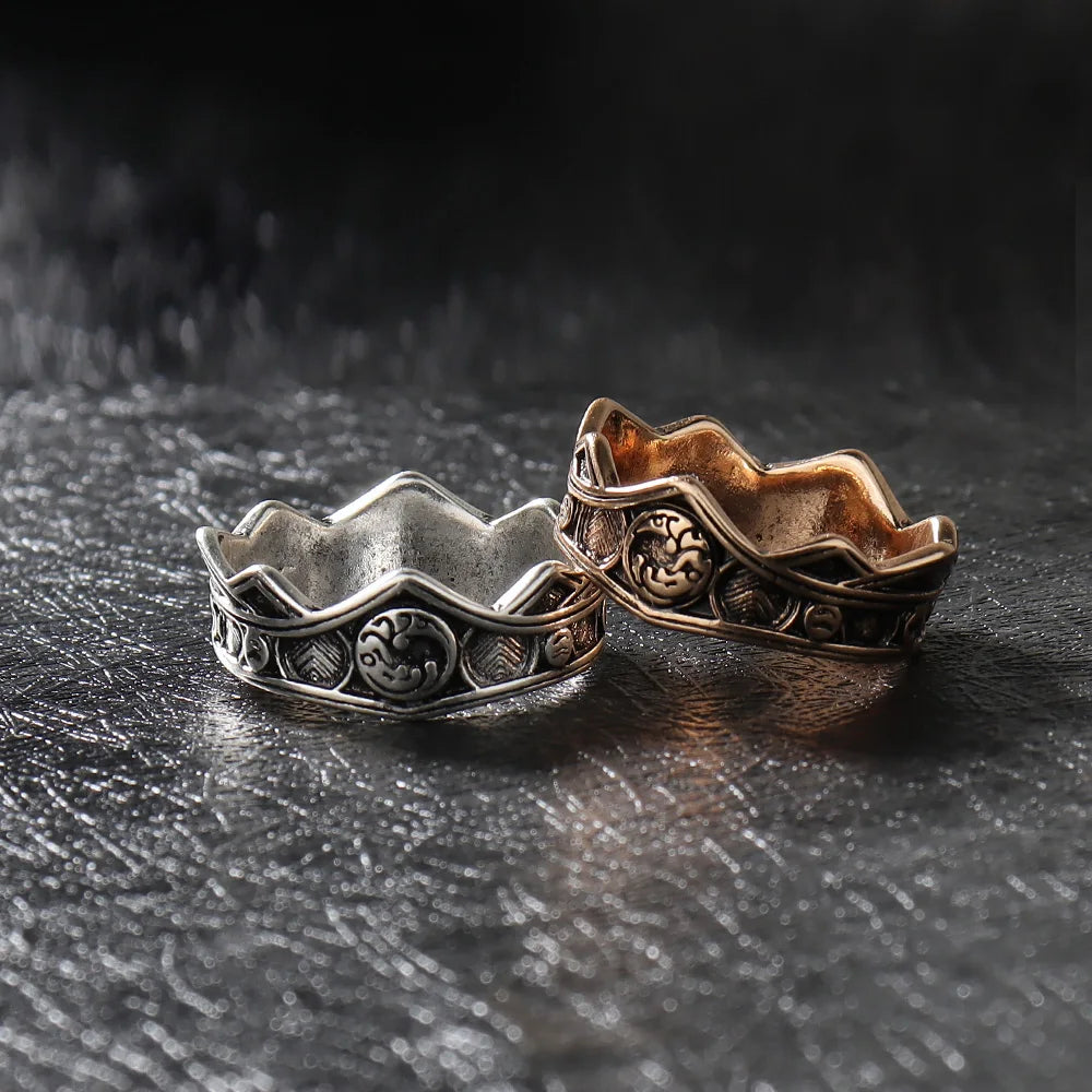 House Targaryen Three-Headed Dragon Ring – Gold Cosplay Jewellery