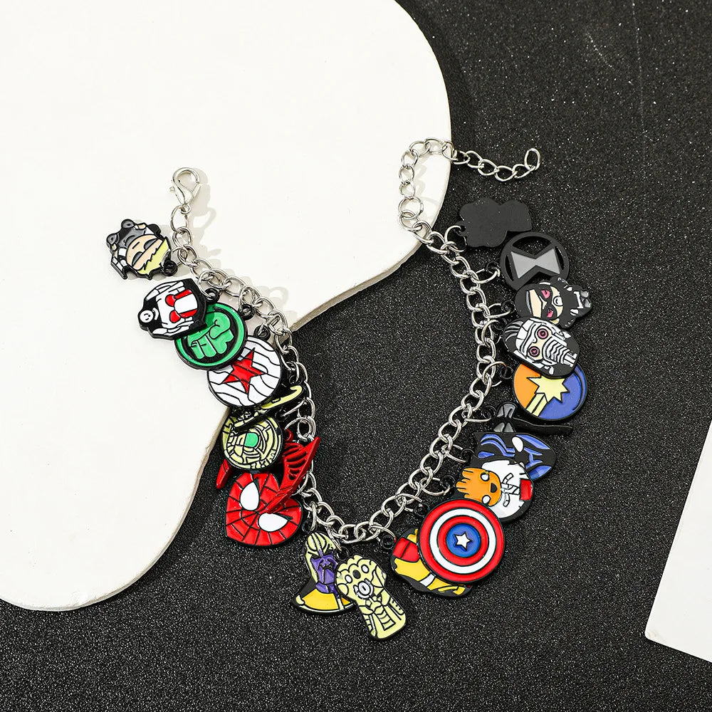 Marvel Avengers Bracelet – Iron Man, Thanos & Ant-Man Pendant