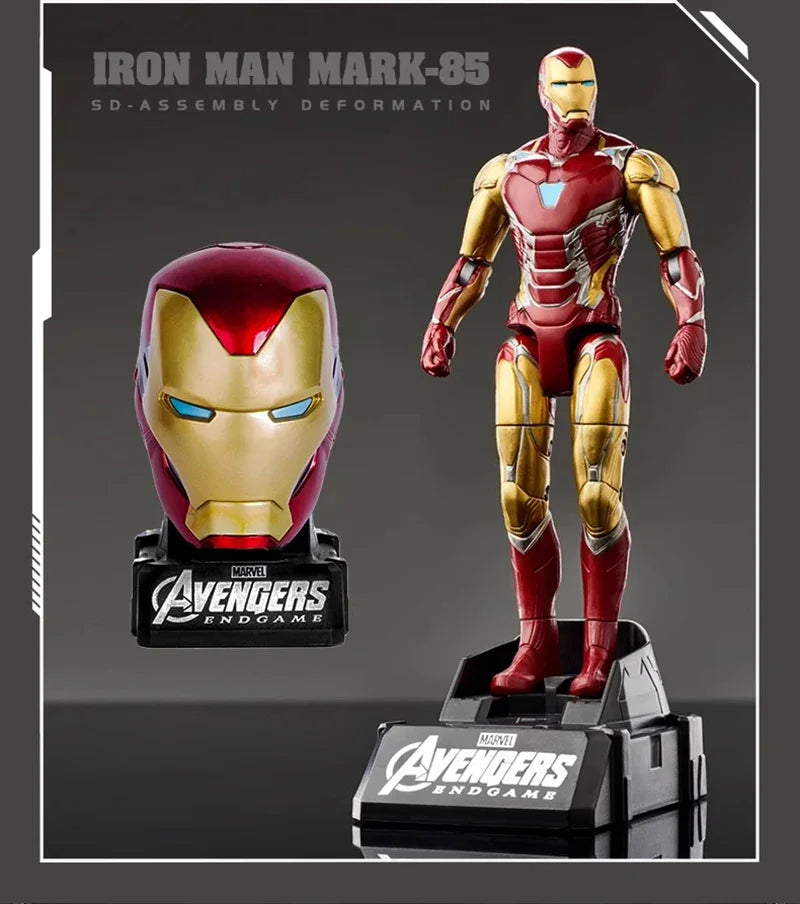 Iron Man MK85 & Captain America Action Figure – Articulated Marvel Collectible Toy