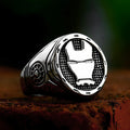 Iron Man Mask Ring – 316L Stainless Steel Marvel Superhero Statement Ring