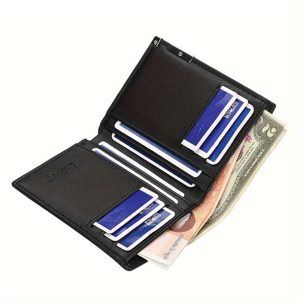 Spider Web Graphic Wallet – Stylish Minimalist Men’s Casual Wallet