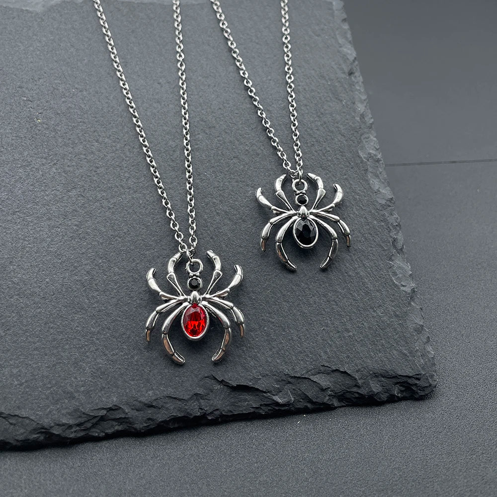 Spider Pendant Necklace – Stainless Steel Chain for Men & Women