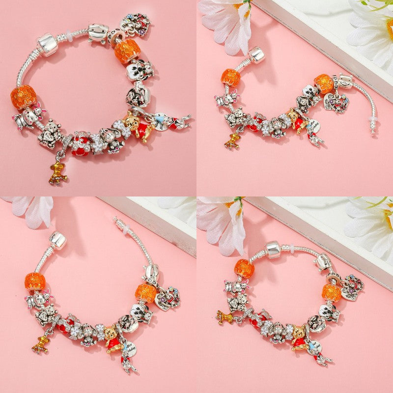Marvel Spider-Man Charm Bracelet – Mask Clasp & Soaring City Beads