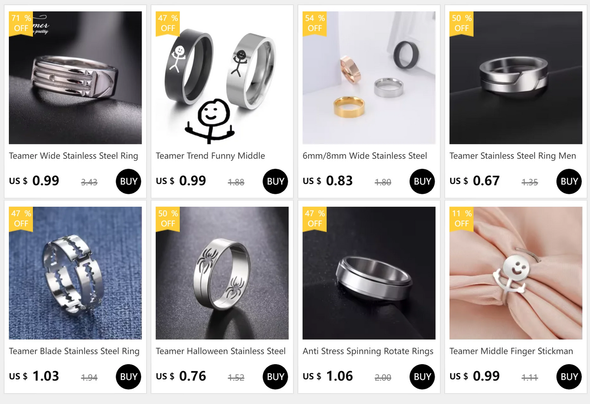 Spider Ring – 6mm Stainless Steel Unisex Punk & Hip-Hop Jewelry