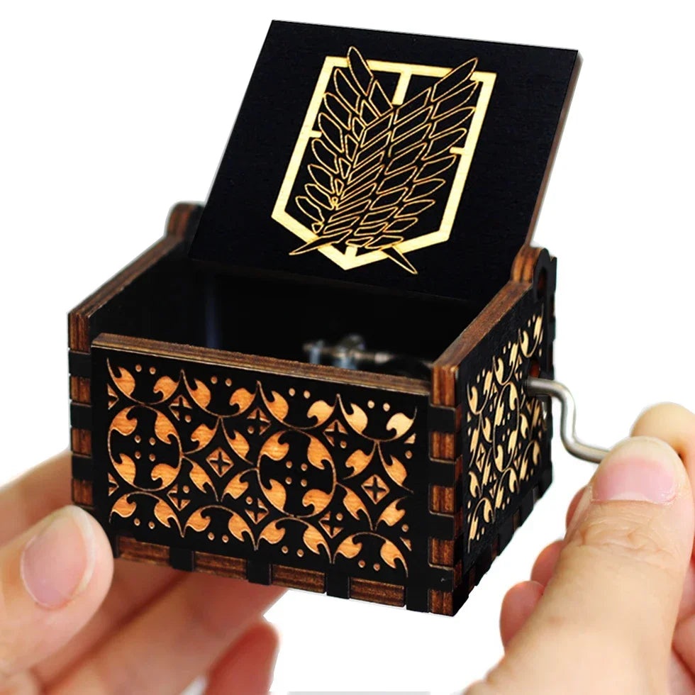 Game of Thrones Antique Wooden Hand-Crank Music Box – Fantasy Collectible Gift