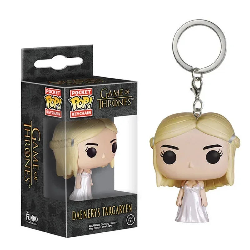 Game of Thrones Funko Pop! Keychain – Jon Snow & Tyrion Collectible Figure