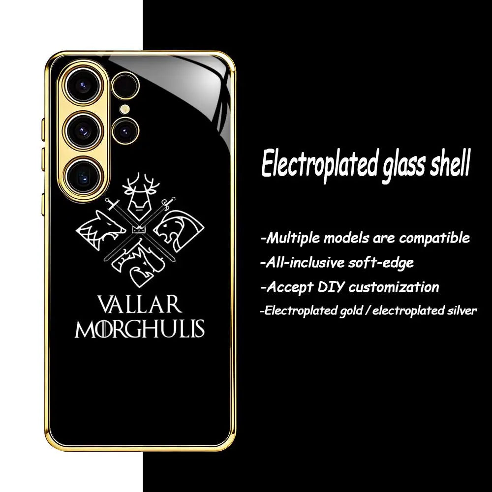 Game of Thrones Samsung Galaxy Case – Electroplated Glass Protective Phone Cover
