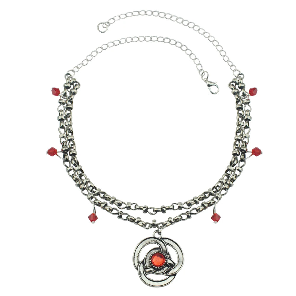Rhaenyra Targaryen Ruby Chain Necklace – House of the Dragon Jewellery