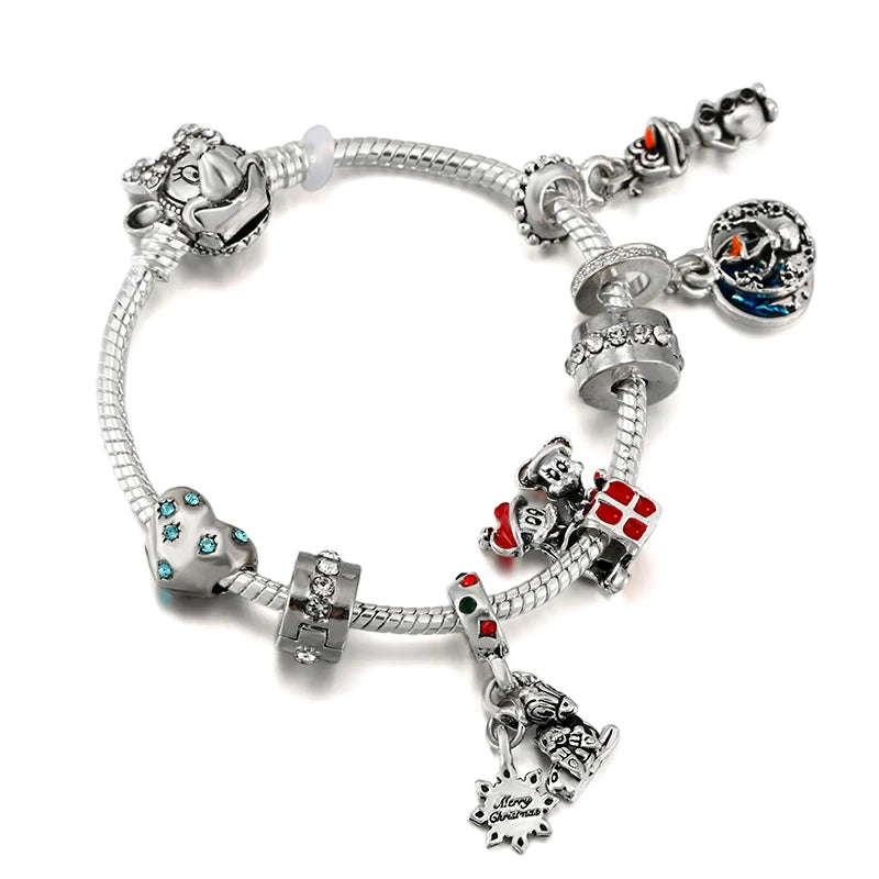 Marvel Spider-Man Charm Bracelet – Mask Clasp & Soaring City Beads