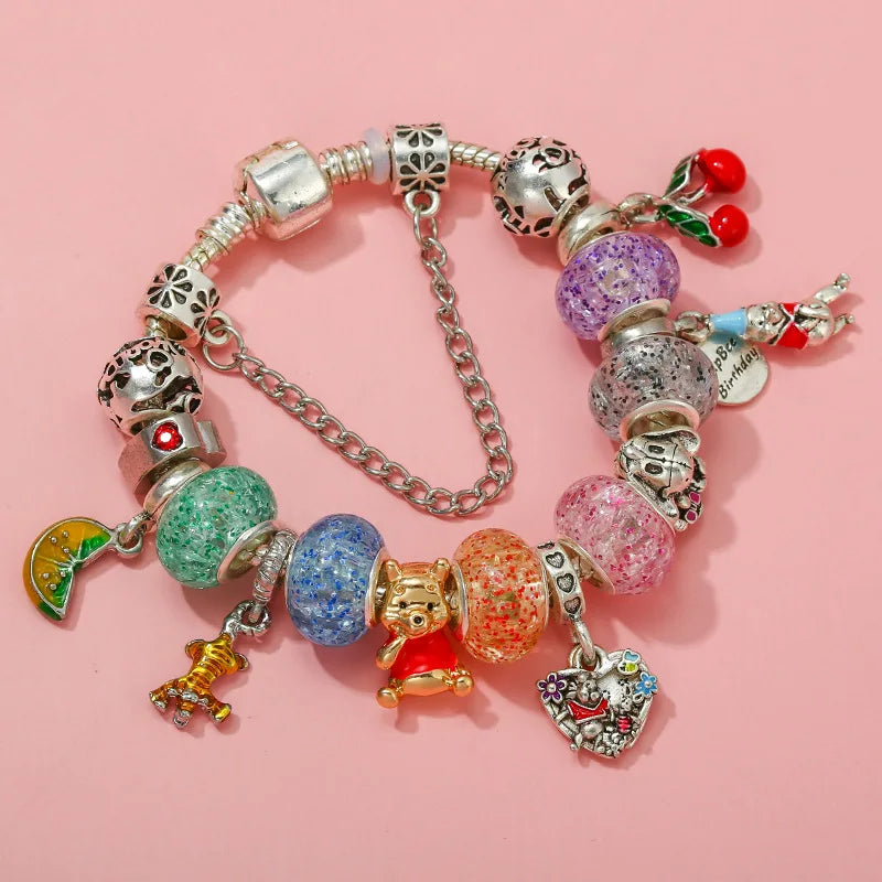 Marvel Spider-Man Charm Bracelet – Mask Clasp & Soaring City Beads