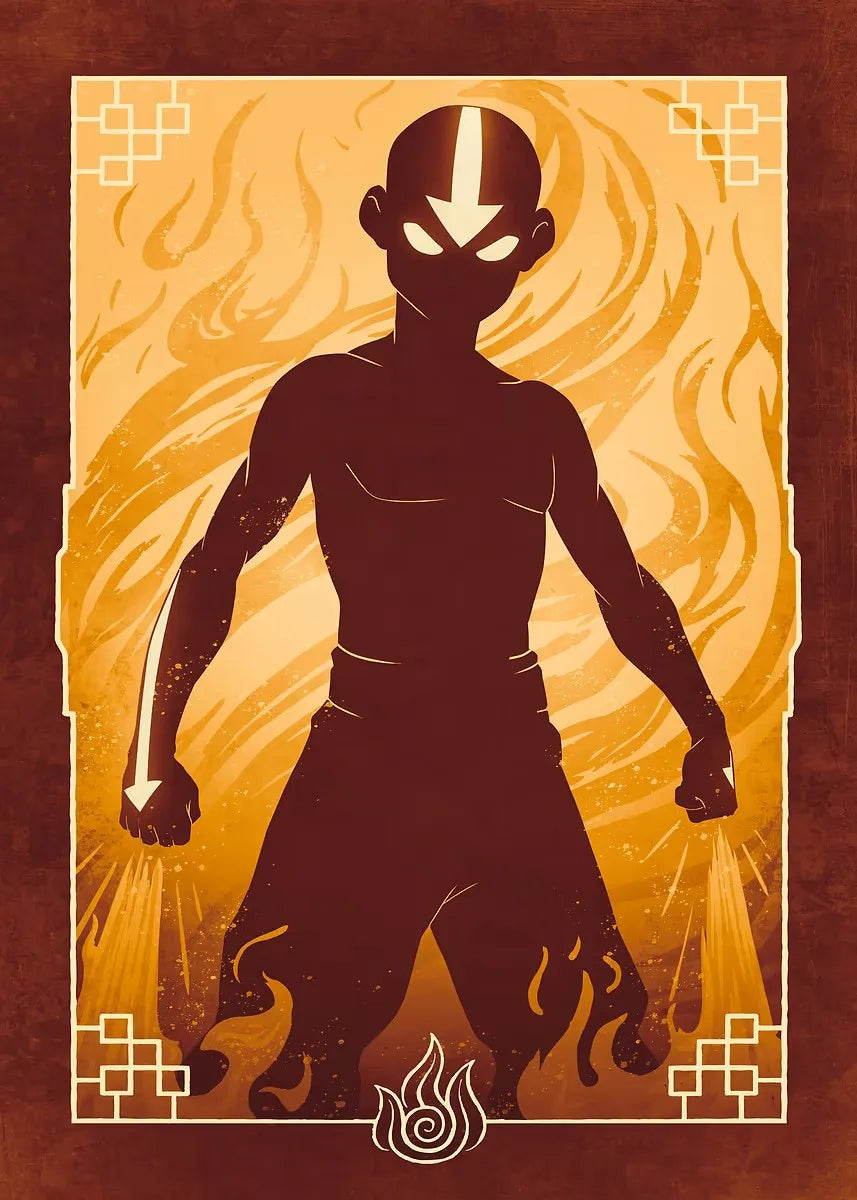 Avatar: The Last Airbender Elemental Posters – Air, Earth, Fire & Water Wall Art
