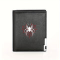 Spider Web Graphic Wallet – Stylish Minimalist Men’s Casual Wallet
