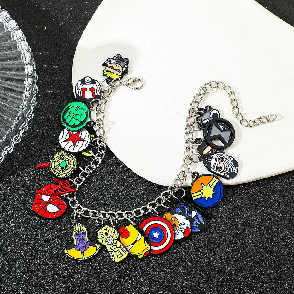 Marvel Avengers Bracelet – Iron Man, Thanos & Ant-Man Pendant