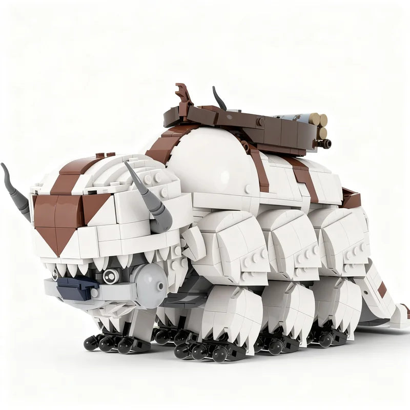 Avatar: The Last Airbender Appa Sky Bison Building Blocks – 1,650-Piece DIY Set