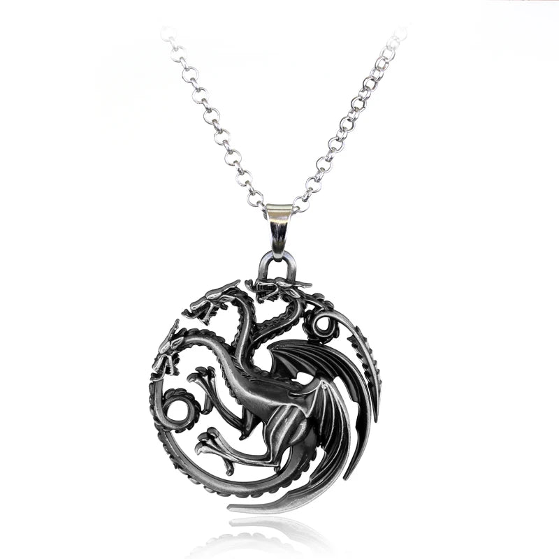 Game of Thrones House Stark Wolf Keychain – “Winter Is Coming” 3D Pendant