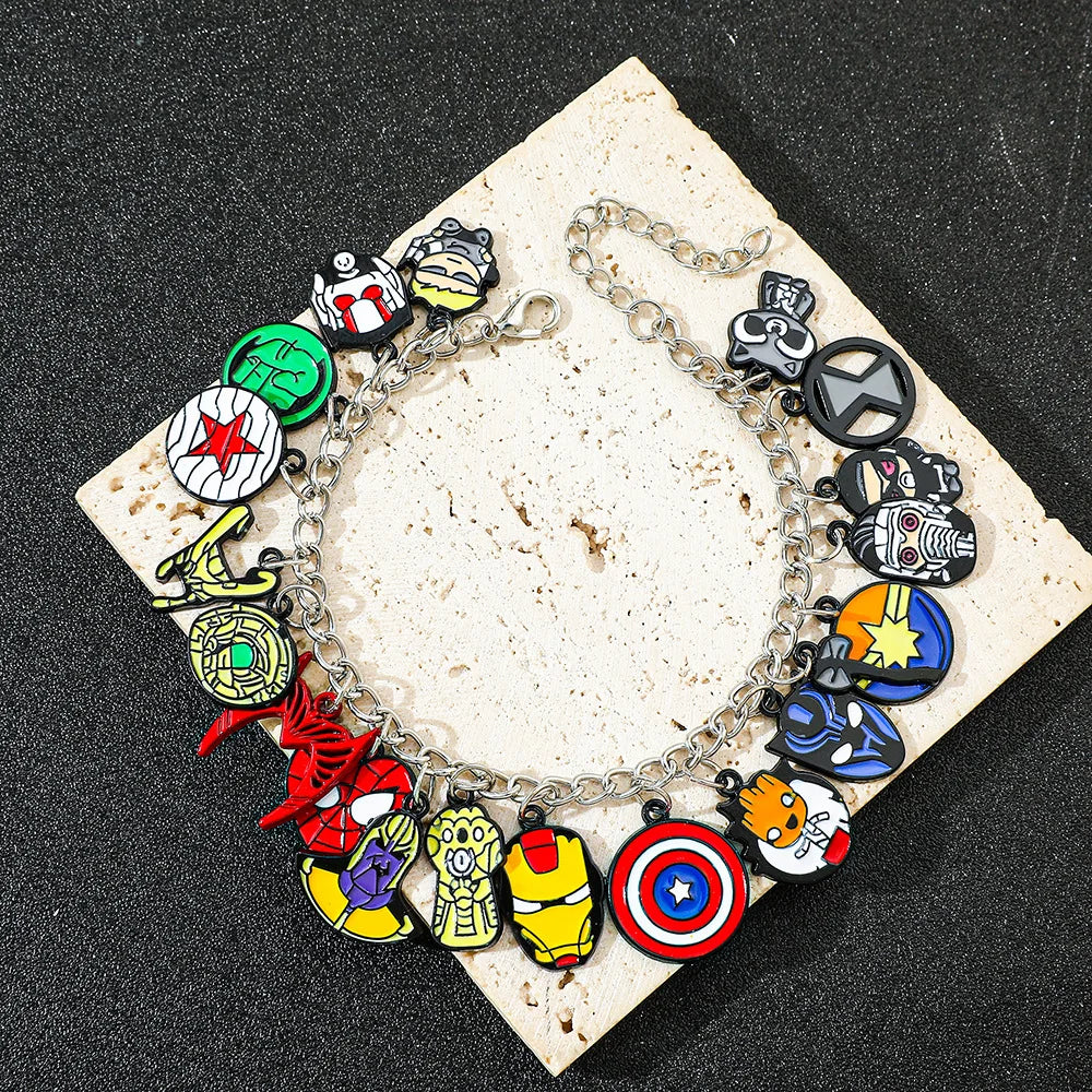 Marvel Avengers Bracelet – Iron Man, Thanos & Ant-Man Pendant