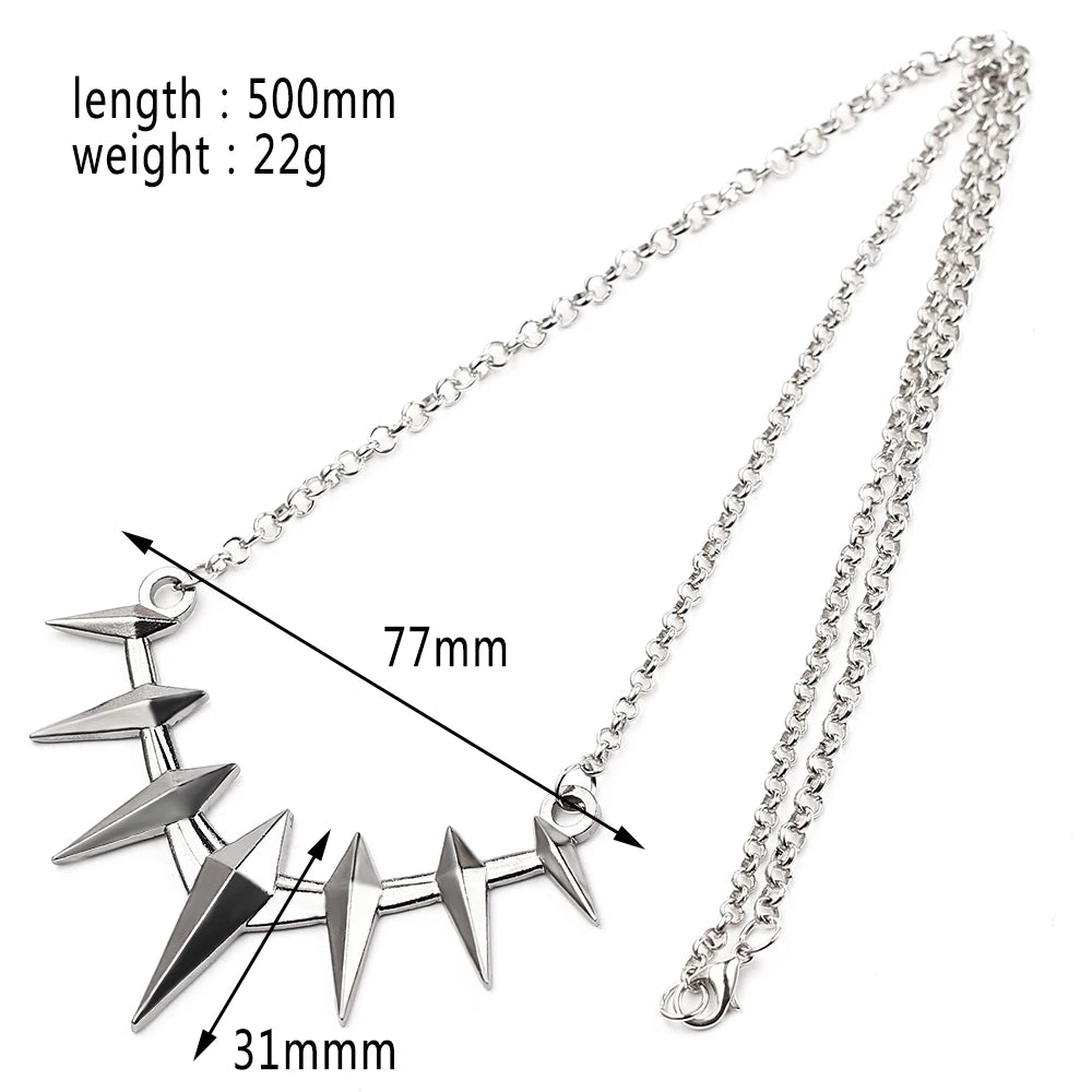 Black Panther Claw Necklace – Superhero Pendant Chain for Men