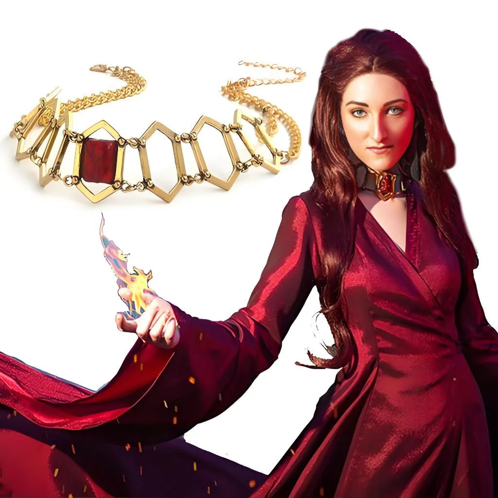 Melisandre Ruby Necklace – Game of Thrones Priestess Cosplay Pendant