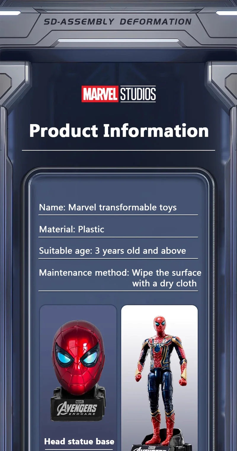 Iron Man MK85 & Captain America Action Figure – Articulated Marvel Collectible Toy