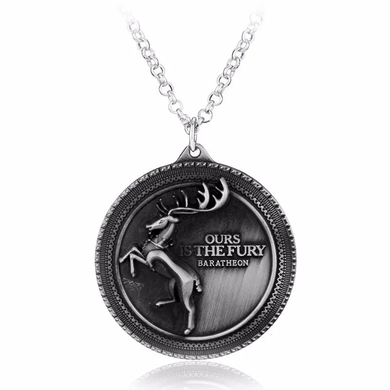 Game of Thrones House Targaryen Dragon Necklace – Vintage Pendant
