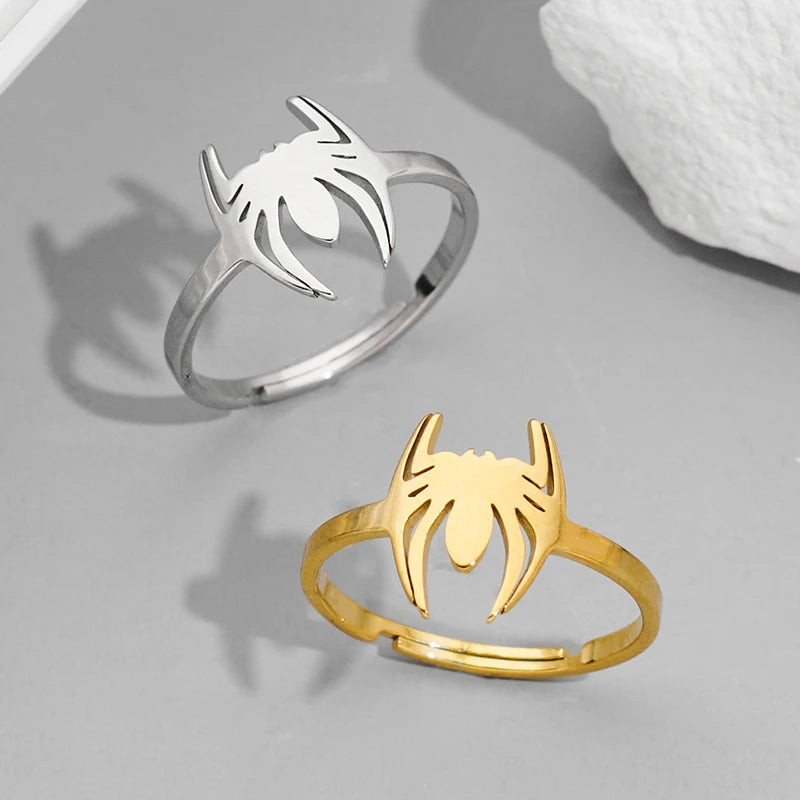 Gothic Spider Ring – Punk Open-Finger Animal Statement Jewelry