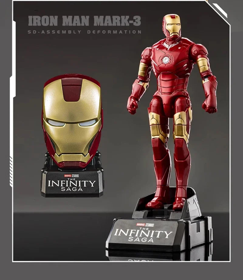 Iron Man MK85 & Captain America Action Figure – Articulated Marvel Collectible Toy
