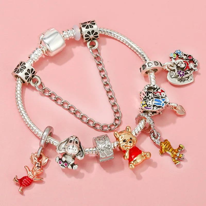 Marvel Avengers Charm Bracelet – Captain America, Iron Man, Thor & Hulk