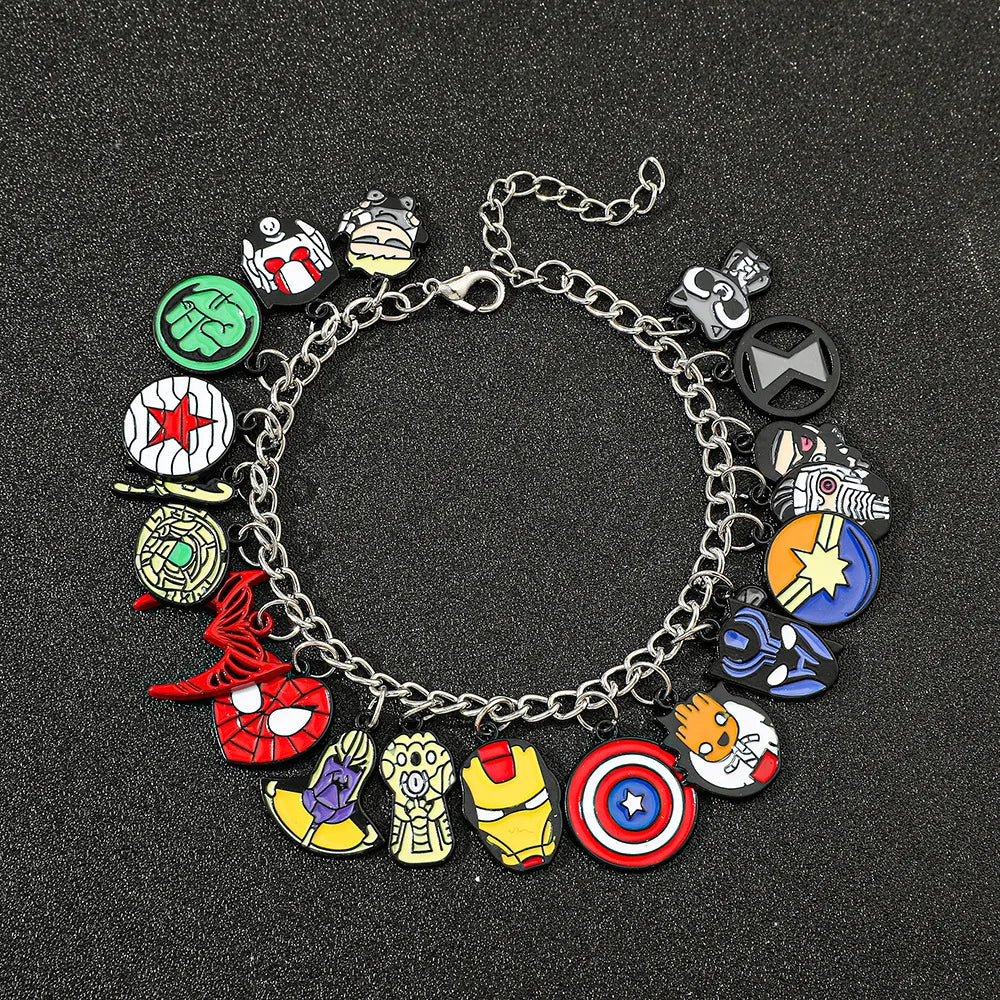 Marvel Avengers Bracelet – Iron Man, Thanos & Ant-Man Pendant