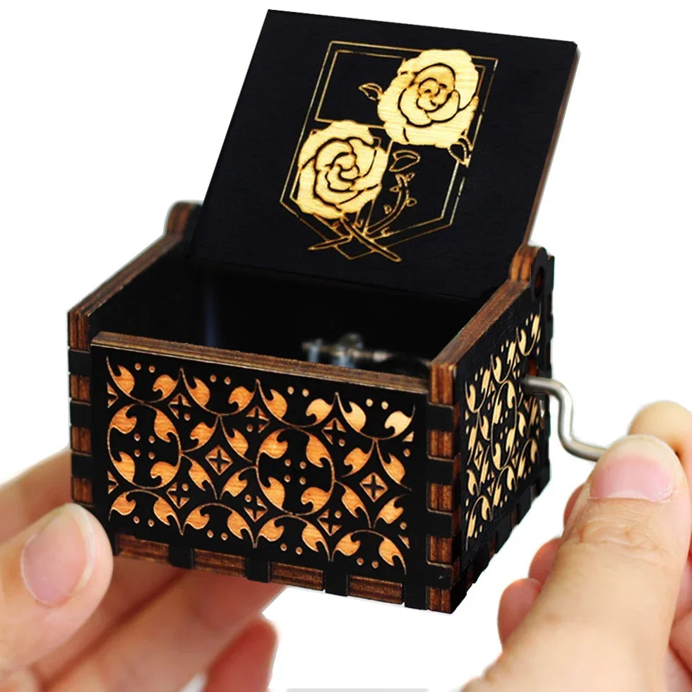 Game of Thrones Antique Wooden Hand-Crank Music Box – Fantasy Collectible Gift