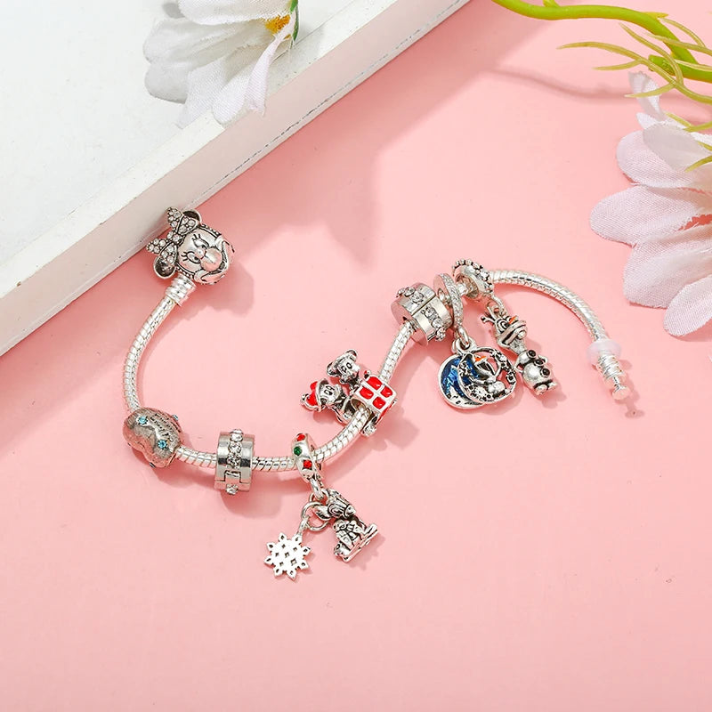 Marvel Spider-Man Charm Bracelet – Mask Clasp & Soaring City Beads