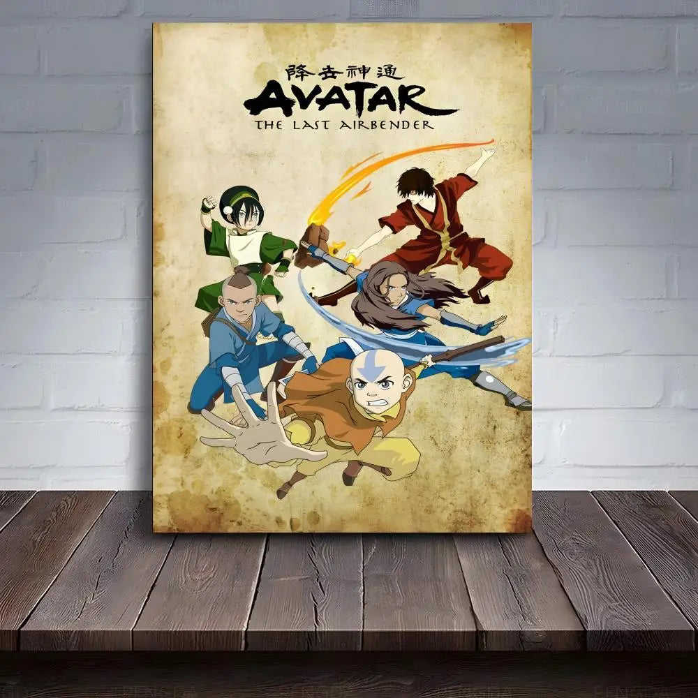 Avatar: The Last Airbender Poster – HD Anime Canvas Wall Art