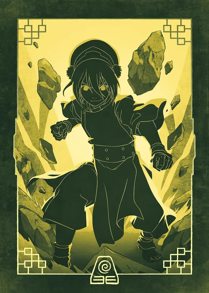 Avatar: The Last Airbender Elemental Posters – Air, Earth, Fire & Water Wall Art