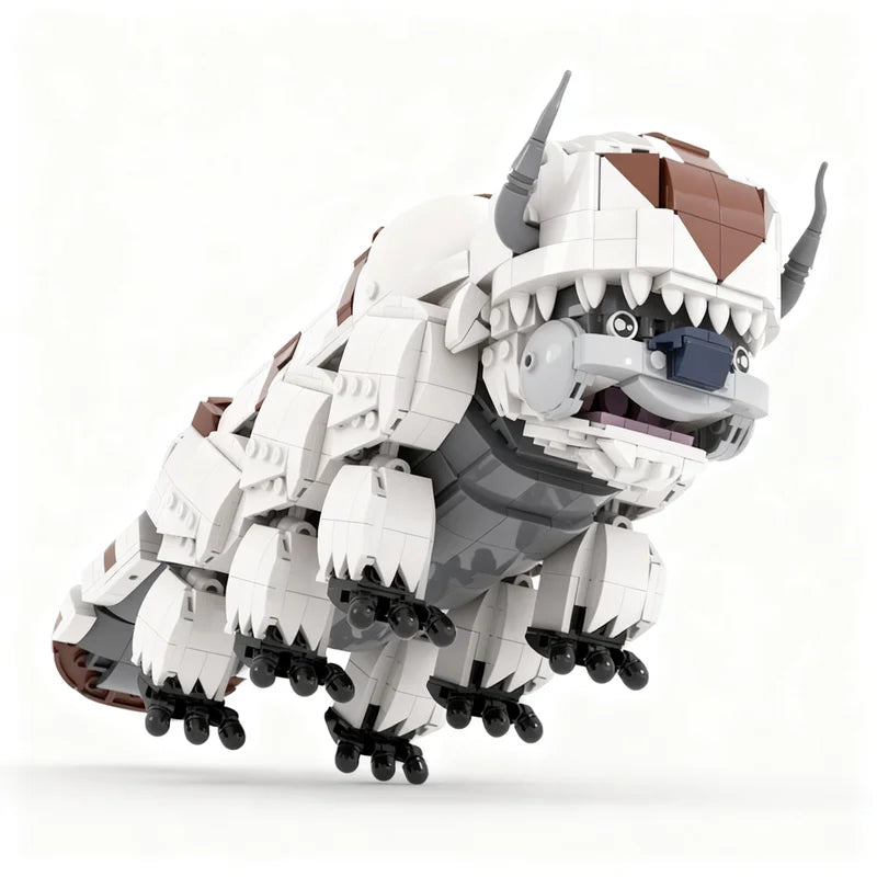 Avatar: The Last Airbender Appa Sky Bison Building Blocks – 1,650-Piece DIY Set